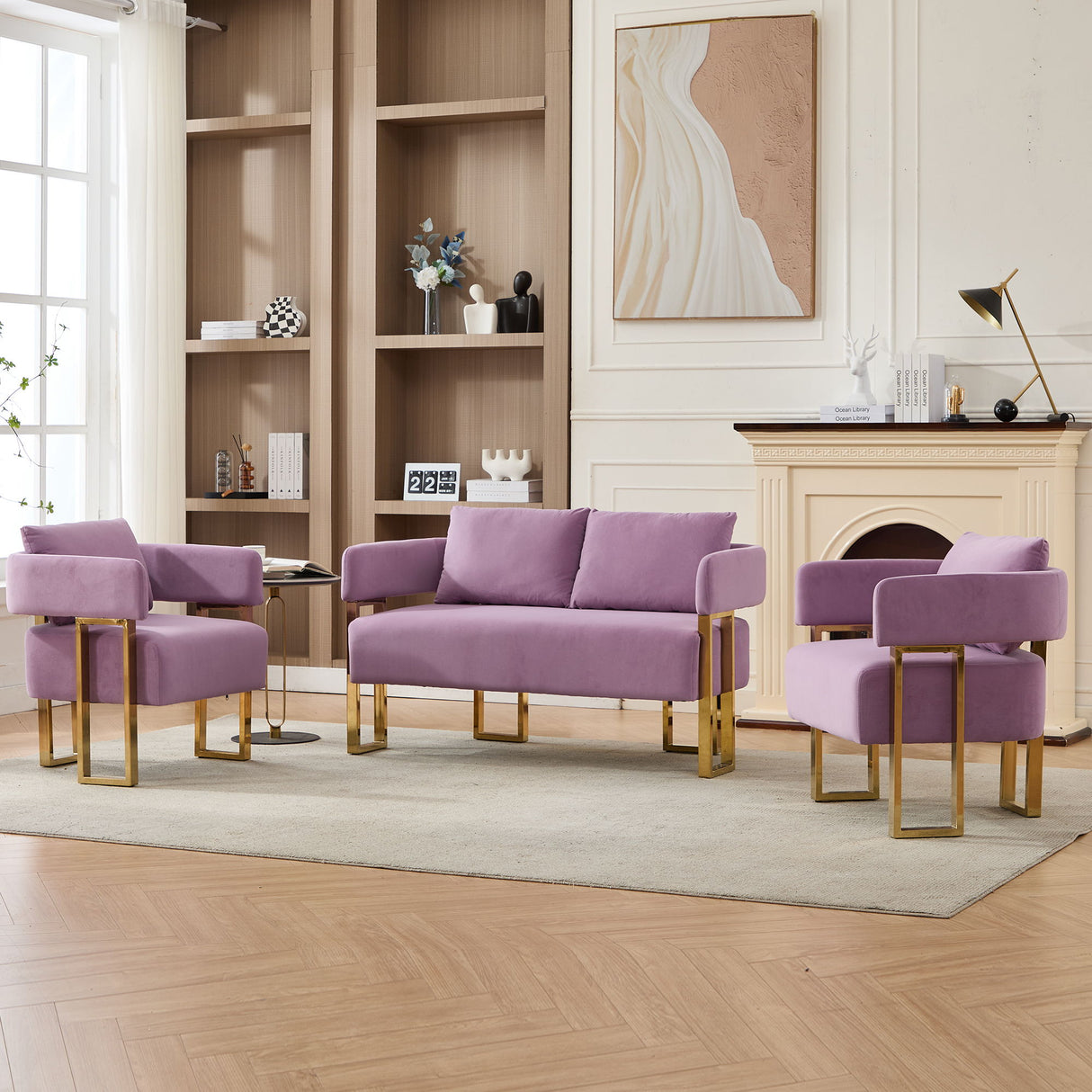 Decorative Upholstered Side Chair For Living Room