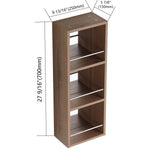 10" Wall Mounted Mirror Cabinet With Storage, Mirror - Imitative Oak