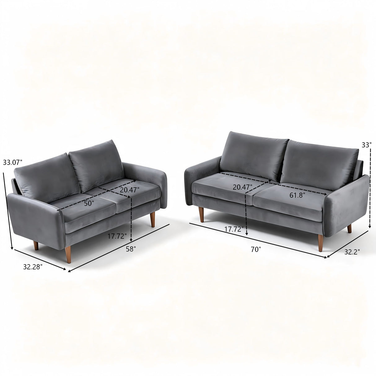 Kent - Sofa & Loveseat Set