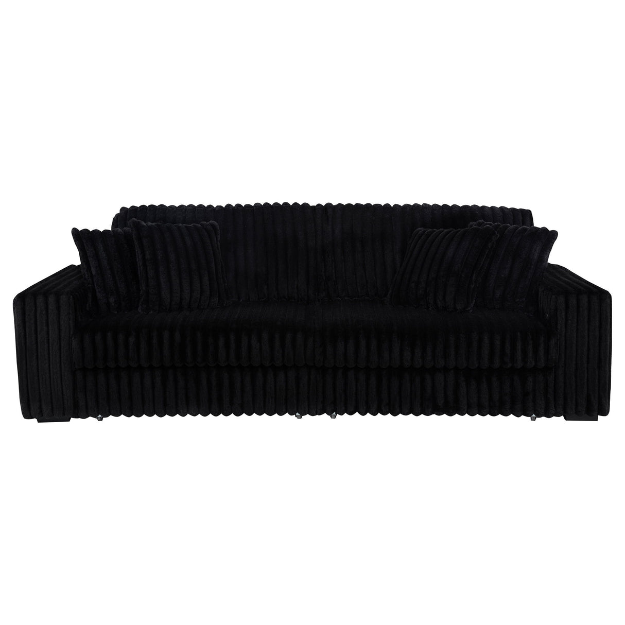 Clifford - Upholstered Dual Power Chaise Sofa - Black