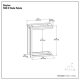 Skyler - C Side Handcrafted Table