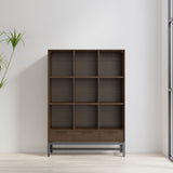 Banting - 9 Cube Bookcase With Drawers - Walnut Brown