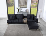 Memphis - Reversible Sectional Sofa Ottoman With Storage Compartment, Drawer, USB ports, Charging Outlets