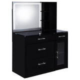 Kerr - 2 Drawer Makeup Vanity Table With Mirror And Stool