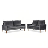 Upholstered Loveseat Sofa, 2 Seater Couch For Living Room Apartment
