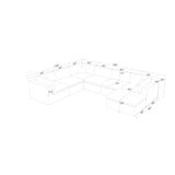Custom Configuration Modular Sectional & Toss Pillows