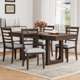 Upholstered Armless Chairs With High Ladder Back