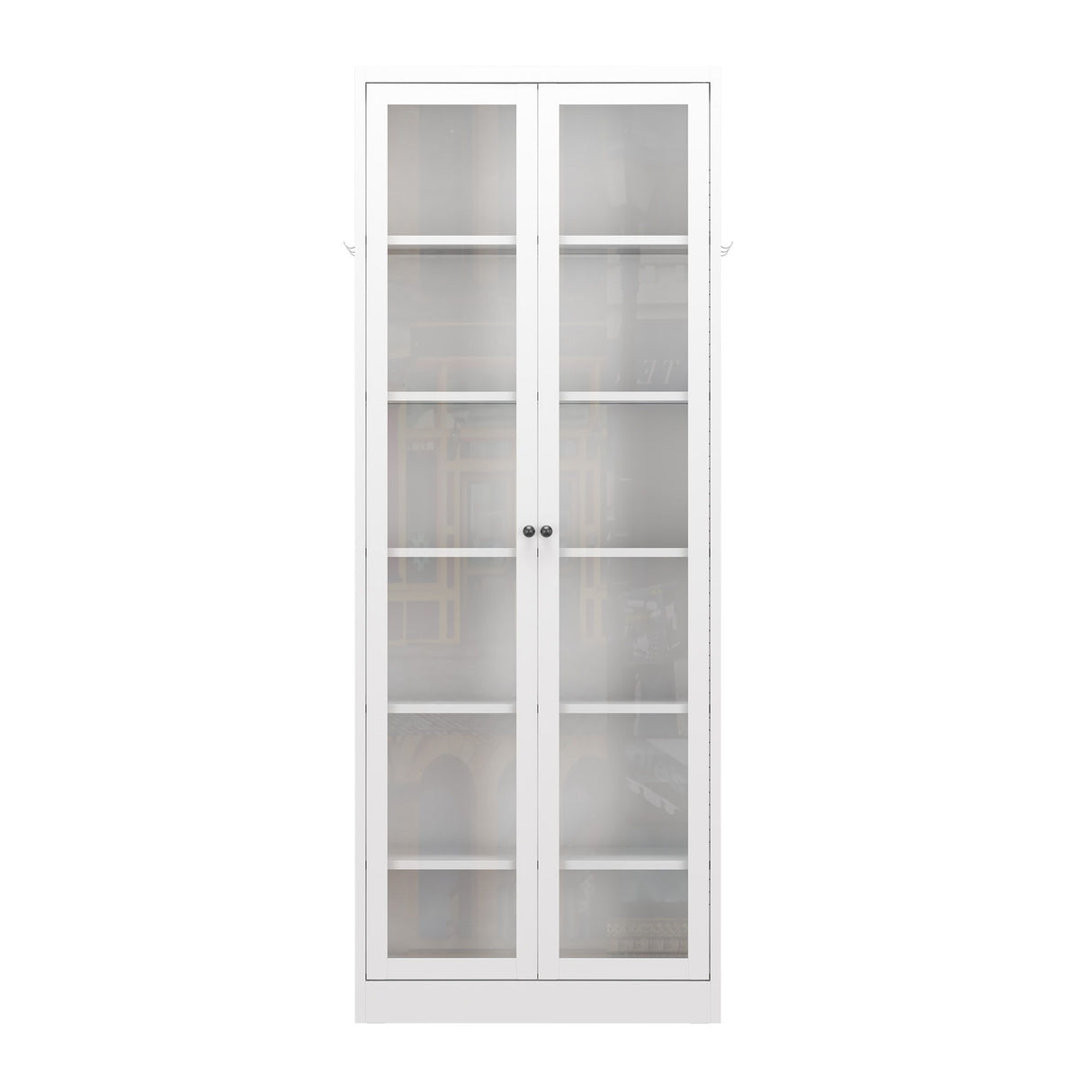 Industrial Metal Kitchen Pantry Cabinet With Adjustable Shelves - White