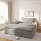 Modern Oversized Double Chaise Lounge Chair