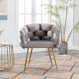 Luxury Modern Simple Leisure Single Sofa Chair Bedroom Lazy Person Household Dresser Stool Manicure Table Back Chair