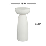 Magnesium Oxide Plant Stand - White