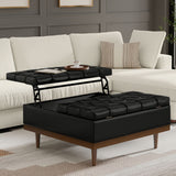 Mariah - Upholstered Lift Top Table Storage Ottoman