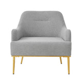 Modern Elegance Accent Chair With Curved Backrest