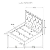 Maille - Panel Bed With Scalloped Headboard