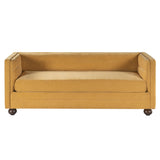3 Seater Sofa Upholstery With Square Arms, Living Room Couch