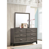 Cabrillo - 6 Drawer Dresser With Mirror - Gray