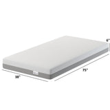 6" Memory Foam Mattress With Responsive Support And Breathable Cover