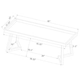 Upholstered Tufted Bench - Gray