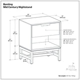 Banting - Nightstand - Walnut Brown