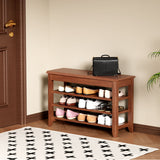 Multi Functional Double Layer Shoe Stool