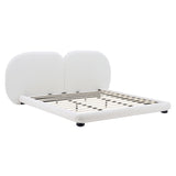 Upholstered Platform Bed With Split Headboard