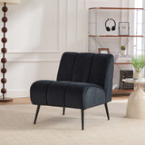 Upholstered Armless Chair For Living Room