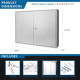 Adjustable Key Cabinet With Lock