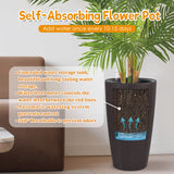 Tall Planters Set With Water Level Monitor And Auto Watering