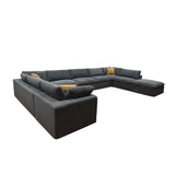 Custom Configuration Modular Sectional & Toss Pillows