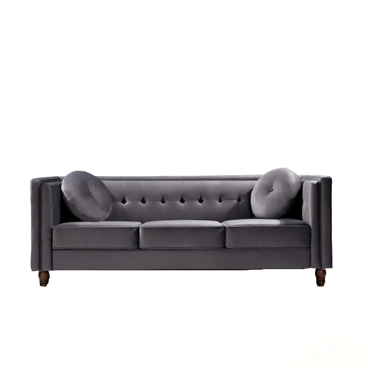 Chesterfield Sofa With Square Arms For Living Room