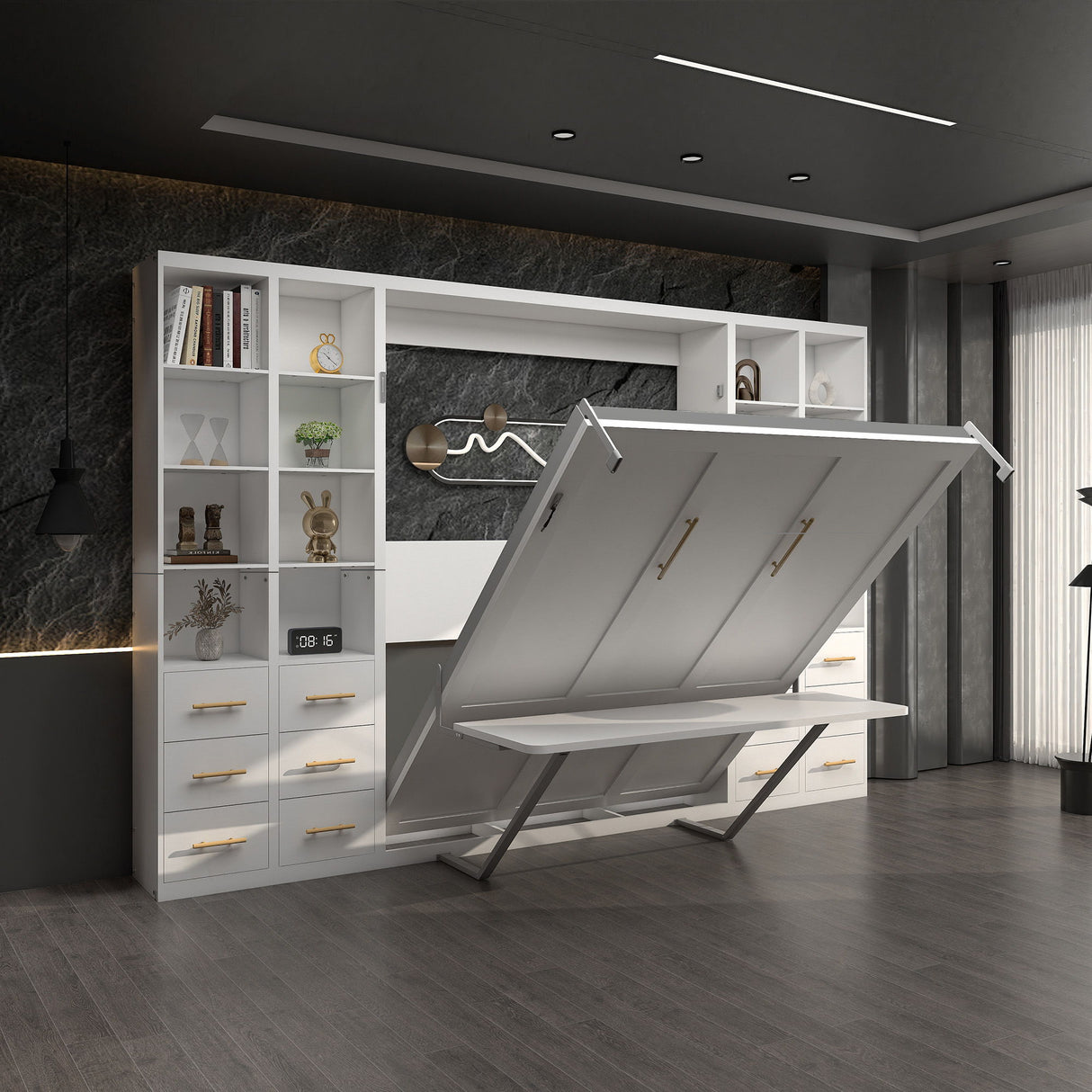 Multifunctional Vertical Murphy Wall Bed