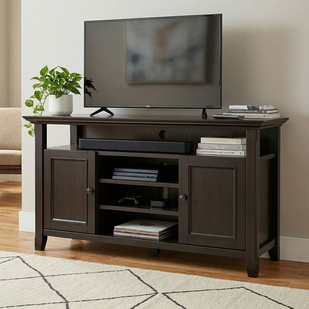 Amherst - TV Media Stand, Handcrafted
