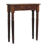 Turned Legs Drawer Console Table