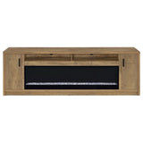 Nevada - Fireplace TV Stand With Flame Visualizer - Brown