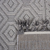 Guros - 8' X 10' Geometric Indoor / Outdoor Area Rug - White