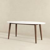 Ada - Mid-Century Modern Style Oval Dining Table