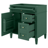 Bathroom Vanity With 2 Drawers And Tip-Out Drawer, Storage Cabinet