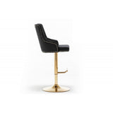 Adjustable Swivel Bar Stool With Nailhead Trim (Set of 2)