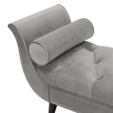 Alma - Tufted Flared Arm Entryway Bench