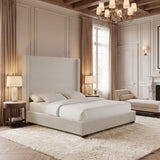 Hampton - Upholstered Platform Bed With Tall Headboard