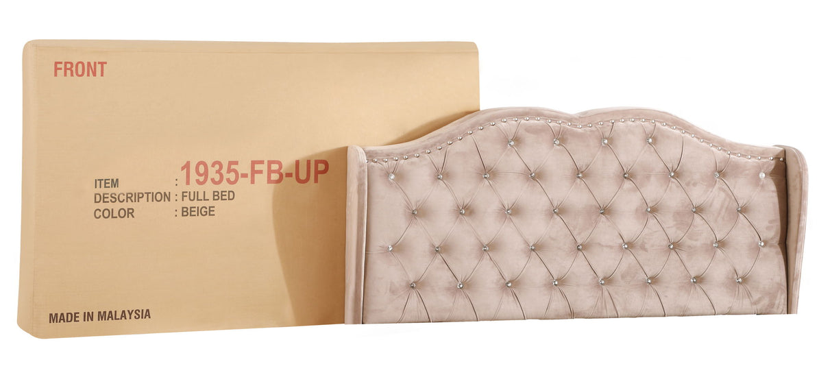 Upholstered Bed Transitional