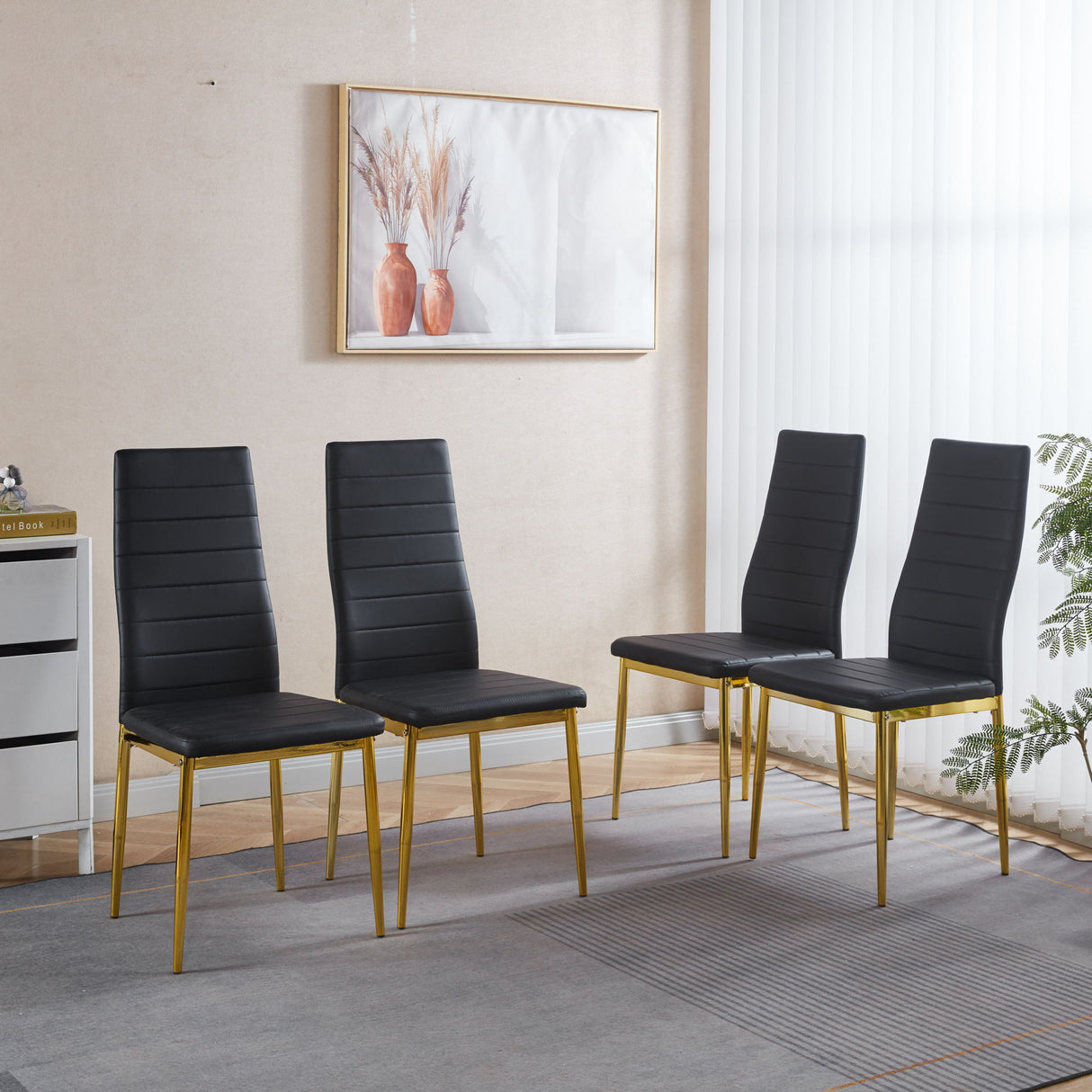 Elegant Legs Dining Chair (Set of 4)