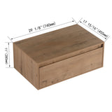 Modern Minimalist Bathroom Cabinet With Soft Close Drawers And Floating Mounting Design