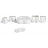 Elegant Natural Marble Bathroom Accessories Set