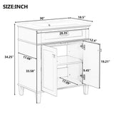 Bathroom Vanity With Ceramic Basin, Soft Close Door And Adjustable Shelves