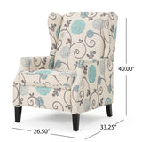 Westeros Wing Back Fabric Upholstered Recliner