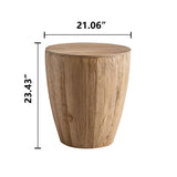 Vintage Style Barrel Coffee Table With Storage