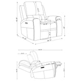 Boyce - Triple Power Swivel Recliner With Independent Adjustments