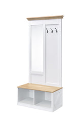 Melati - Hall Tree - Light Oak / White