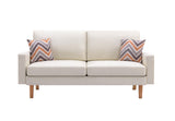 Bahamas - Minimalistic Sofa With 2 Throw Pillows